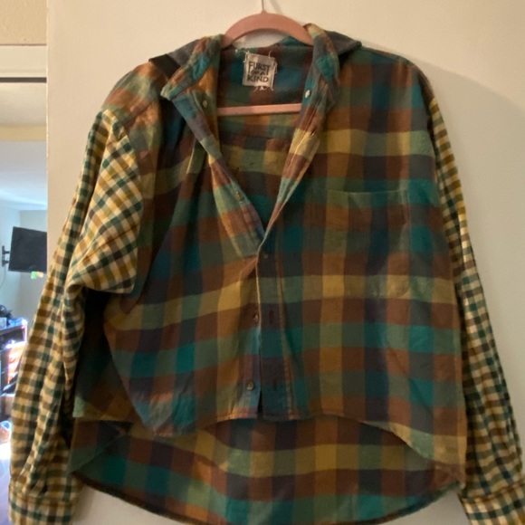 Flannel hoodie - Picture 2 of 5